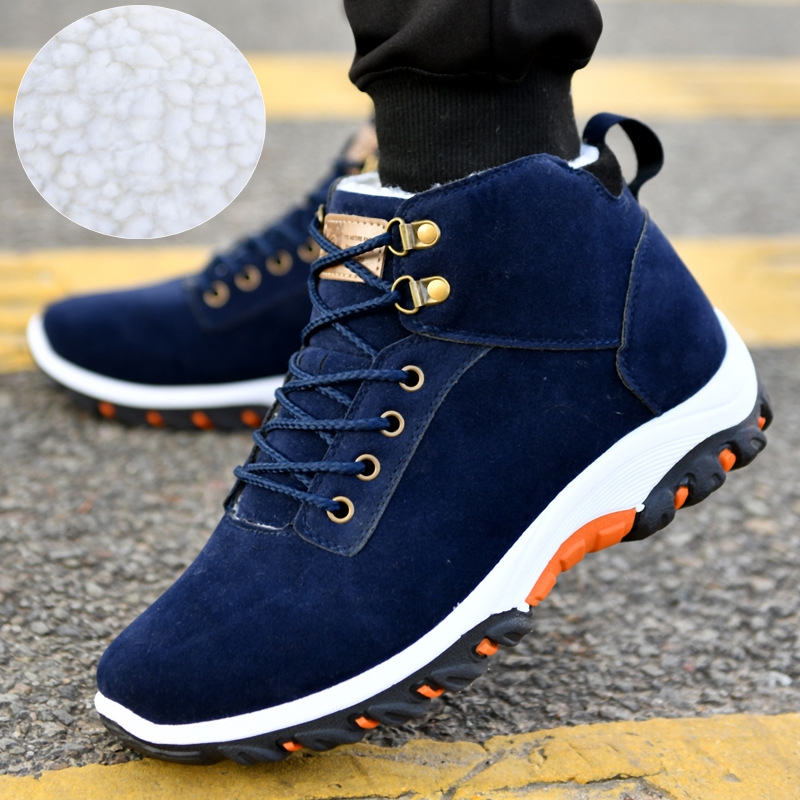 Men's Winter Warm Velvet Upper Sports Work Shoes