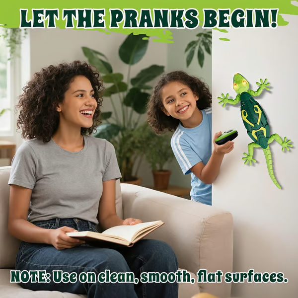 Electric Lizard Toy with LED Glowing Eyes