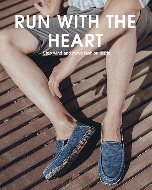 MEN'S COMFORTABLE SLIP-ON CASUAL SHOES WITH TIRE SOLES