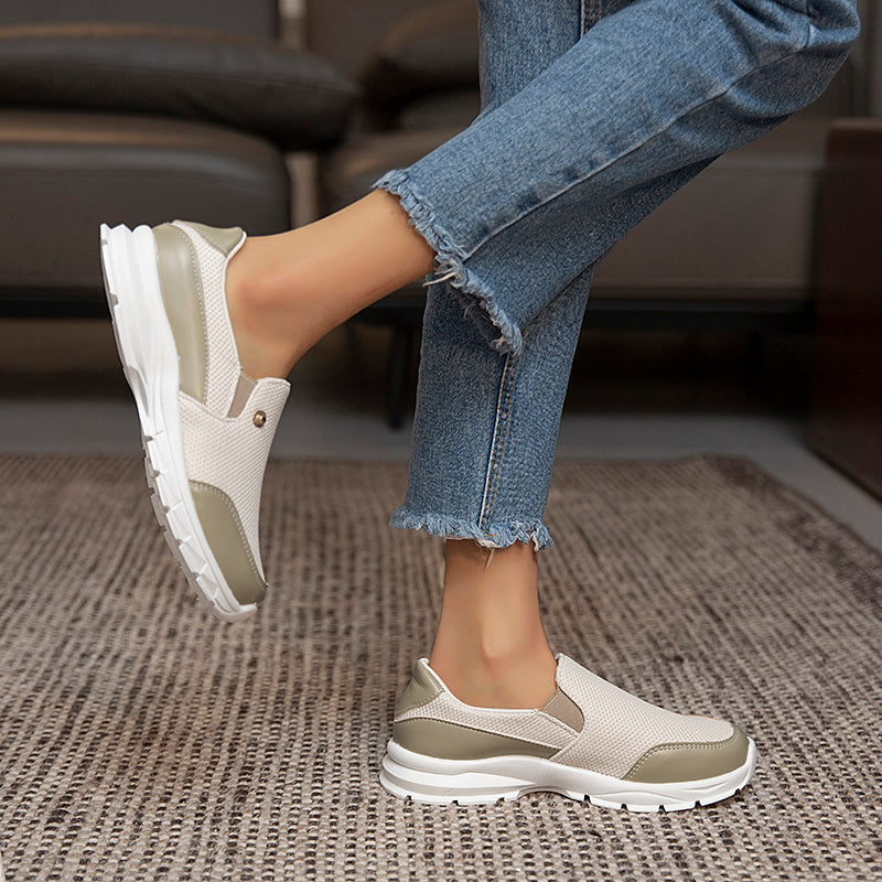 Slip-On Orthopedic Diabetic Walking Shoes - Easy Fit Lightweight Flat Sneakers