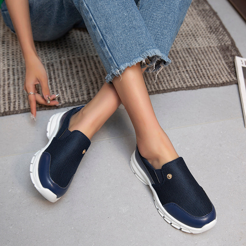 Slip-On Orthopedic Diabetic Walking Shoes - Easy Fit Lightweight Flat Sneakers