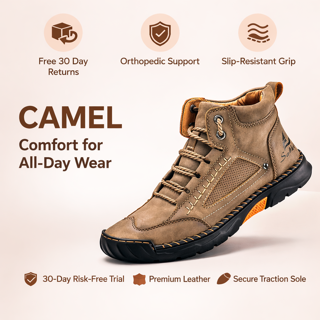 Men's Comfortable Handmade Leather Boots