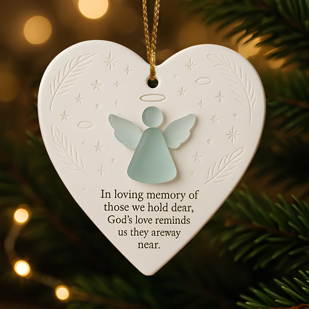 💖Love Angel Sea Glass Ornament