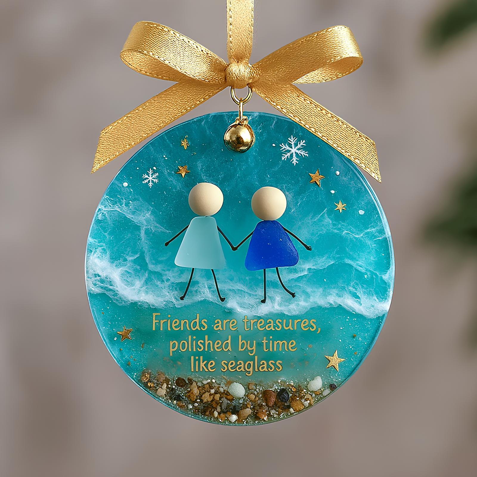 🥰Friendship Sea Glass Christmas Ornament