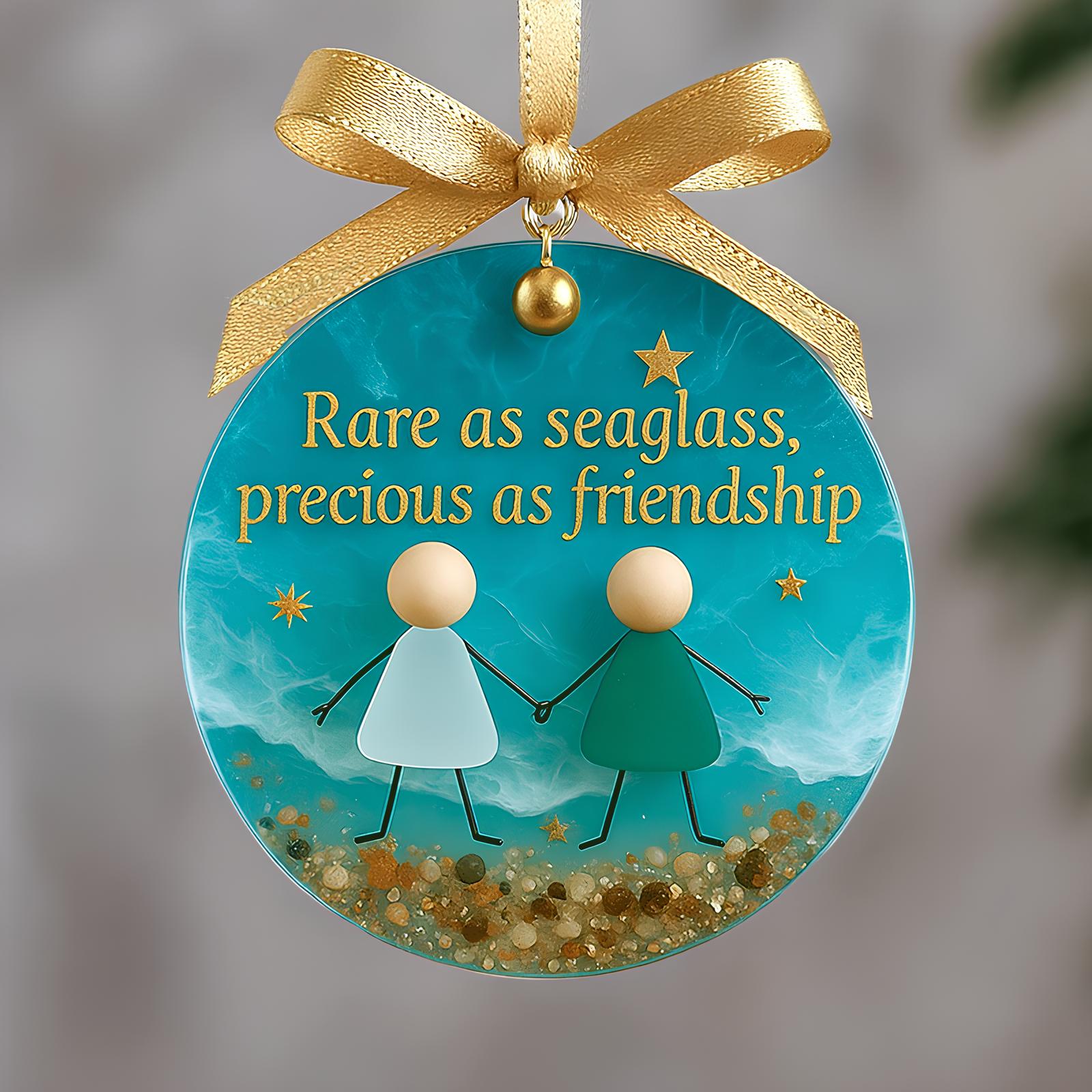 🥰Friendship Sea Glass Christmas Ornament