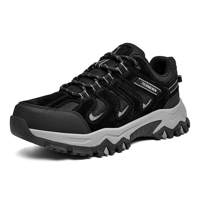 Men's Composite Toe Outdoor Hiking Shoes, Arch Support, Wide Fit, Lightweight Comfort & Slip-Resistant Grip