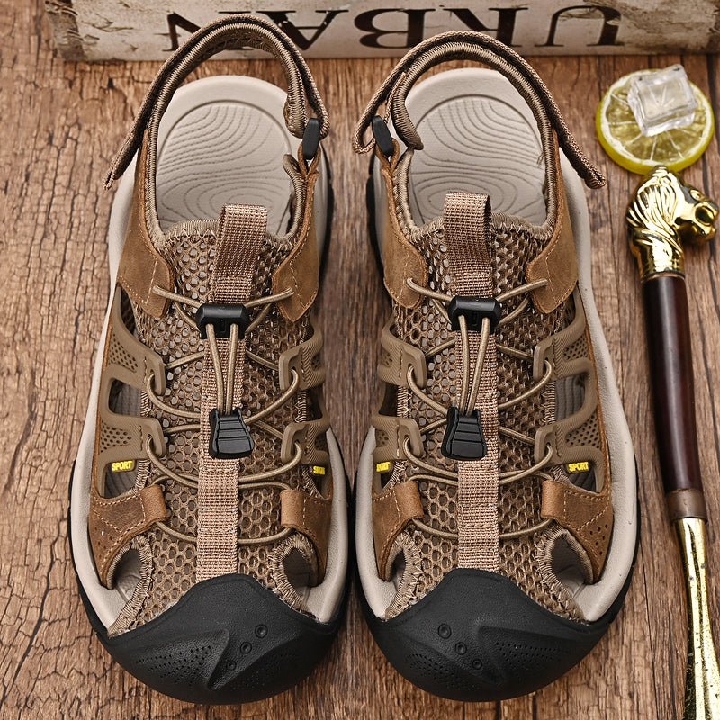 Men's Soft Leather Quick-Dry Breathable Outdoor shoes