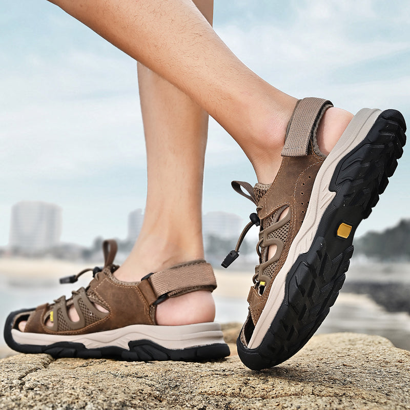 Men's Soft Leather Quick-Dry Breathable Outdoor shoes