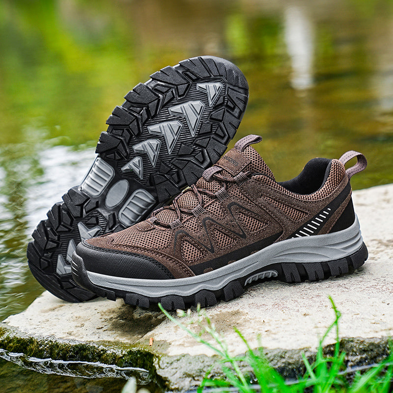Men's Athletic Work Shoes – Arch Support, Wide Toe Box, Breathable, Lightweight, Non-Slip, Built for Hiking & Outdoor Use