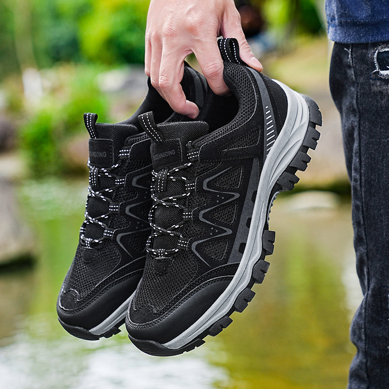 Men's Athletic Work Shoes – Arch Support, Wide Toe Box, Breathable, Lightweight, Non-Slip, Built for Hiking & Outdoor Use