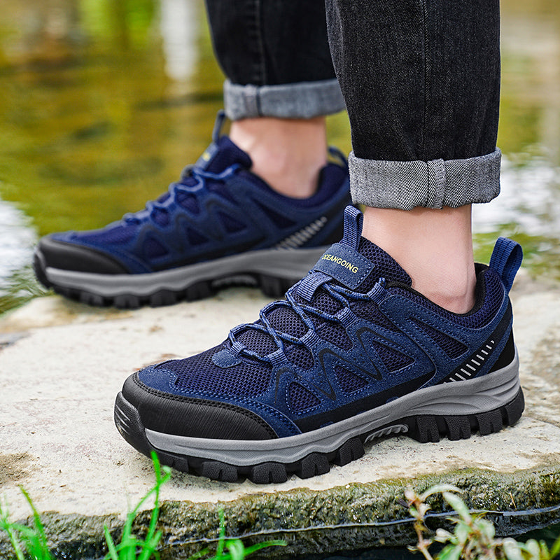 Men's Athletic Work Shoes – Arch Support, Wide Toe Box, Breathable, Lightweight, Non-Slip, Built for Hiking & Outdoor Use