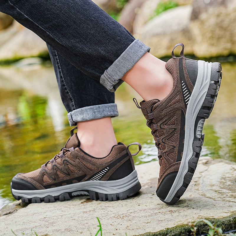 Men's Athletic Work Shoes – Arch Support, Wide Toe Box, Breathable, Lightweight, Non-Slip, Built for Hiking & Outdoor Use