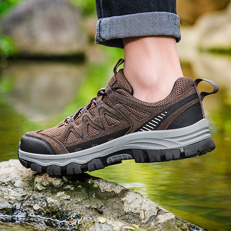 Men's Athletic Work Shoes – Arch Support, Wide Toe Box, Breathable, Lightweight, Non-Slip, Built for Hiking & Outdoor Use