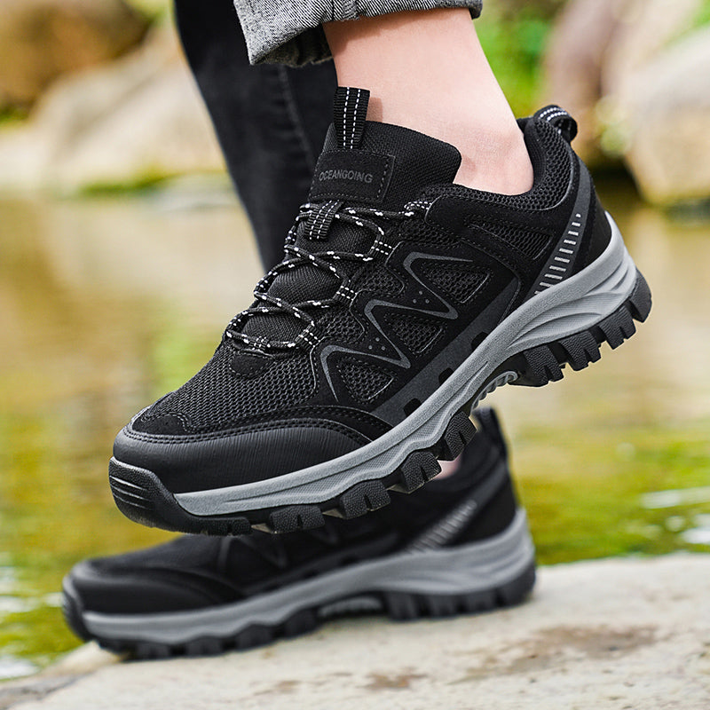 Men's Athletic Work Shoes – Arch Support, Wide Toe Box, Breathable, Lightweight, Non-Slip, Built for Hiking & Outdoor Use