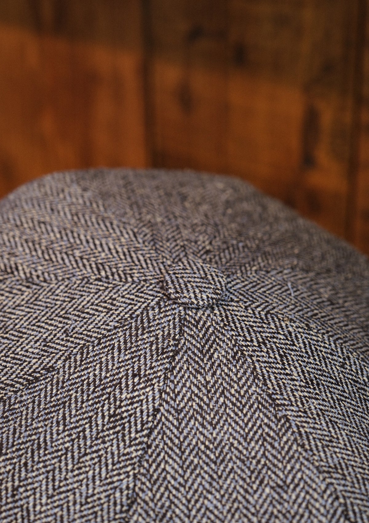 Fulton Baker Boy - (Mid-Width) Light Blue Herringbone Pure Silk