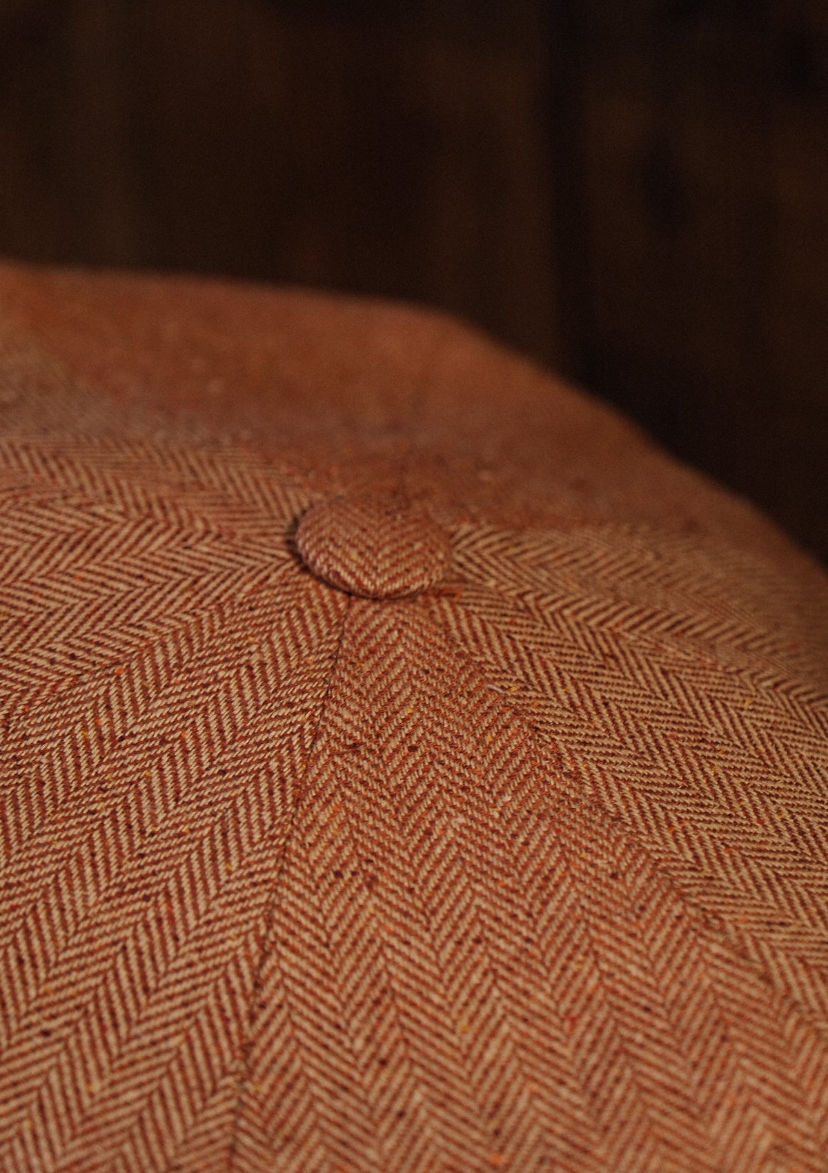 Fulton Baker Boy - (Mid-Width) Sienna Herringbone Pure Silk