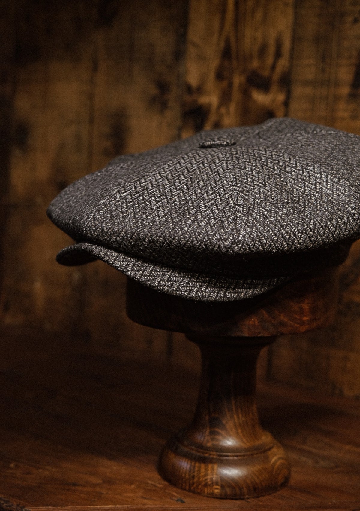 Grafton Baker Boy - (Wide Width) Lightweight Italian Wool - Grey