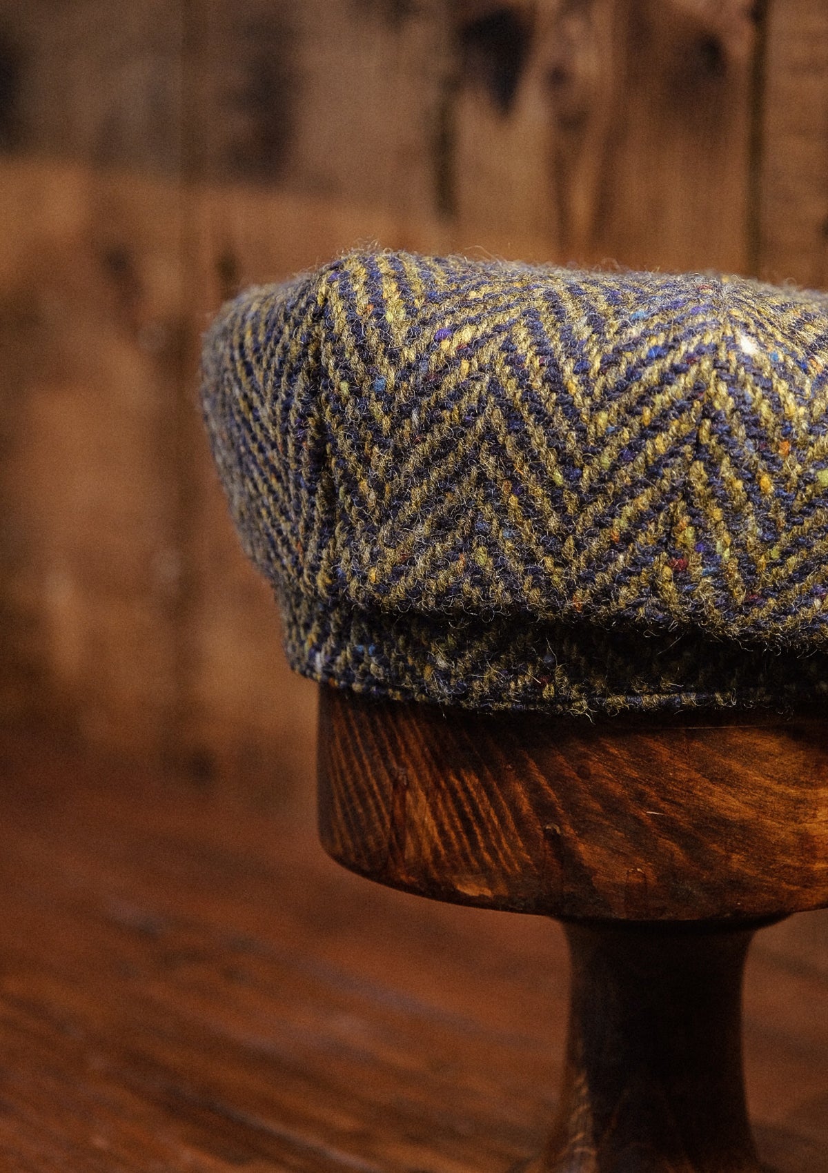 Newman Baker Boy - (Mid-Width) Navy & Green Donegal Tweed