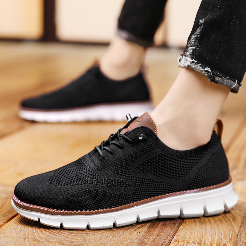 Summer Breathable Sneakers Fly Woven Mesh Shoes