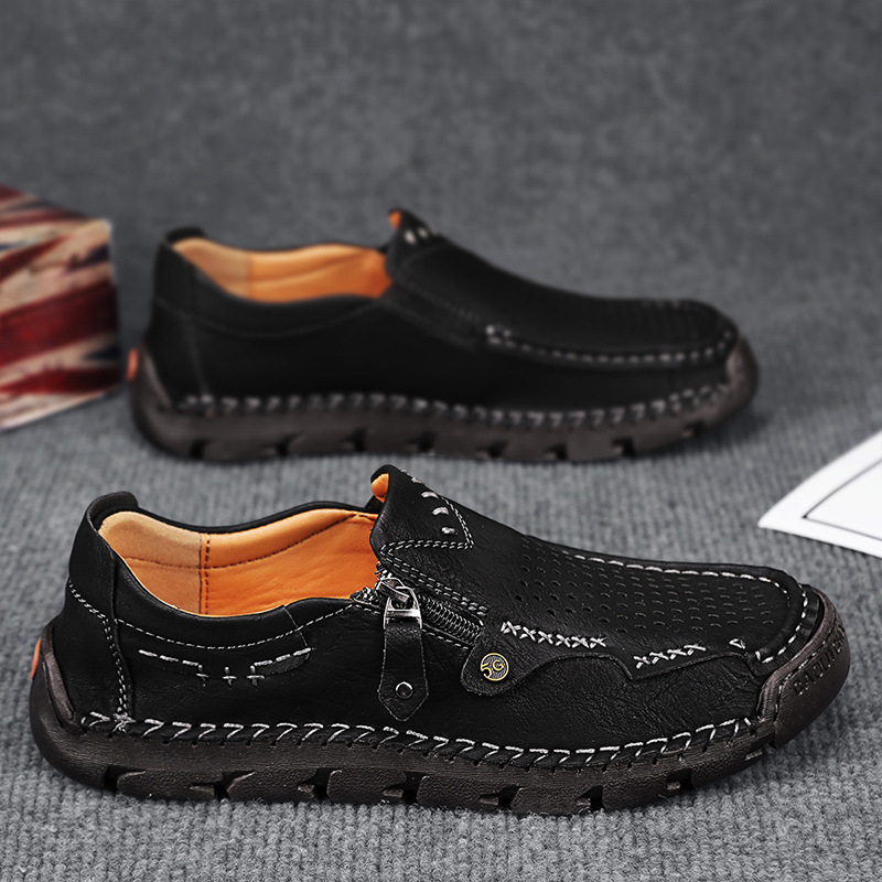 OrthoTrail™ Promotion - ⏰70% OFF🔥 Men Casual Leather Loafer Flat Soft Light Shoes