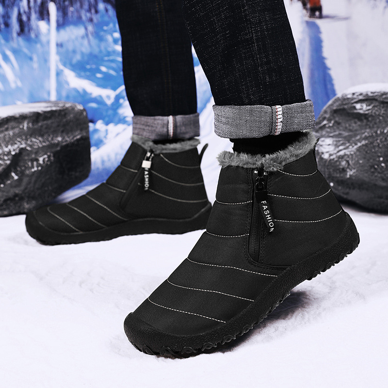 Outdoor Waterproof Warm Cold-resistant Couple Cotton Snow Boots