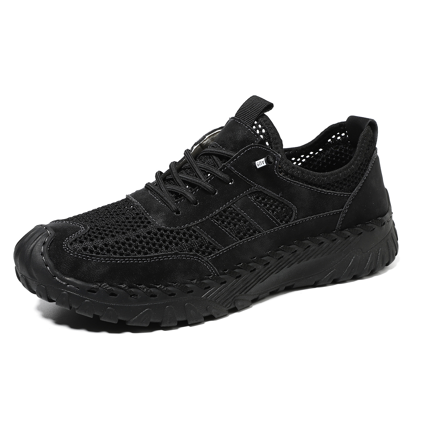 ⏰Limited Time 70% OFF🛒Men’s Slip-On Orthopedic Leather Hiking Shoes – Breathable Mesh, Durable Rubber Sole, Lightweight & Supportive