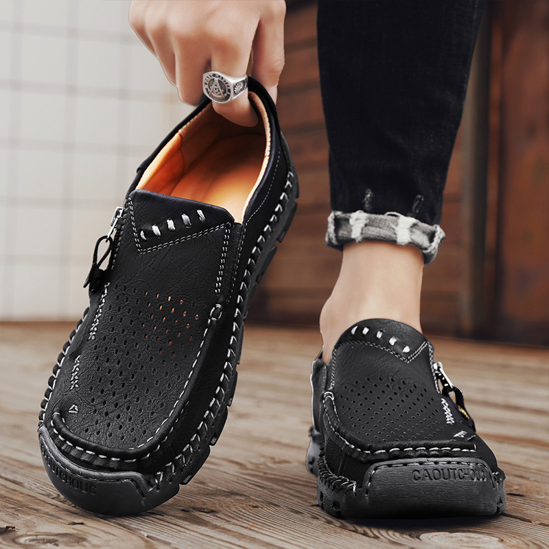 OrthoTrail™ Promotion - ⏰70% OFF🔥 Men Casual Leather Loafer Flat Soft Light Shoes