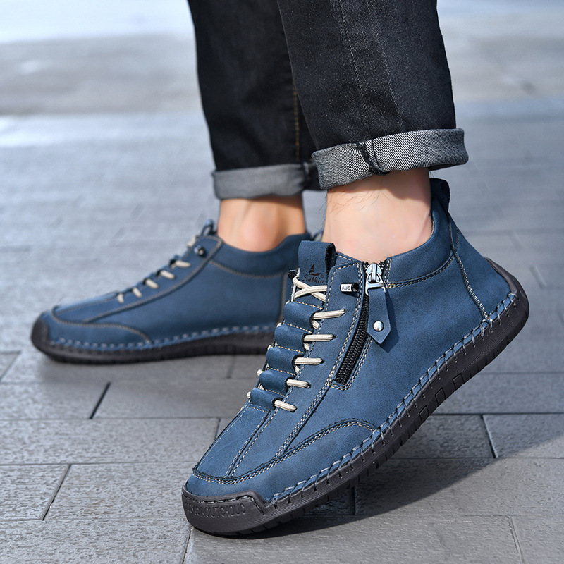 ⏰LAST DAY-70% OFF🛒Men's Outdoor Casual Leather Boots – Comfortable for Walking & Driving