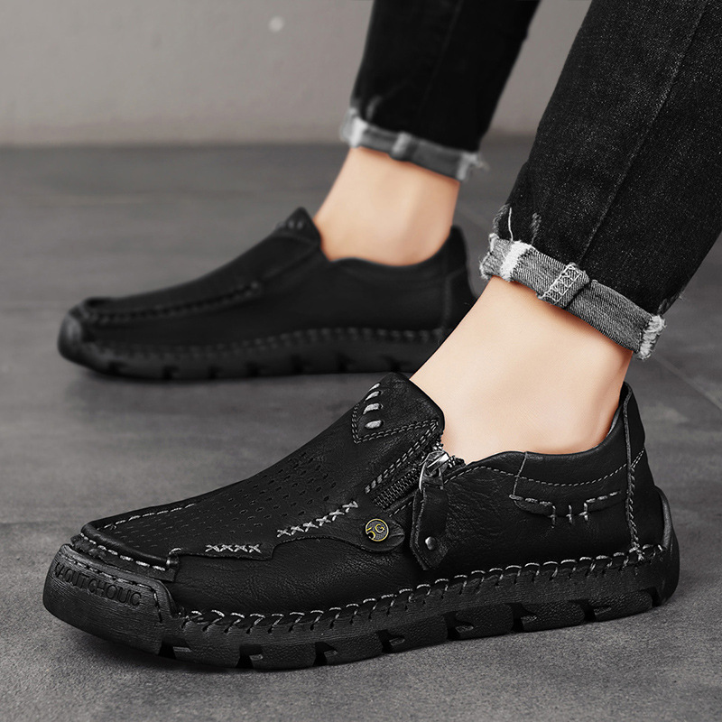 OrthoTrail™ Promotion - ⏰70% OFF🔥 Men Casual Leather Loafer Flat Soft Light Shoes
