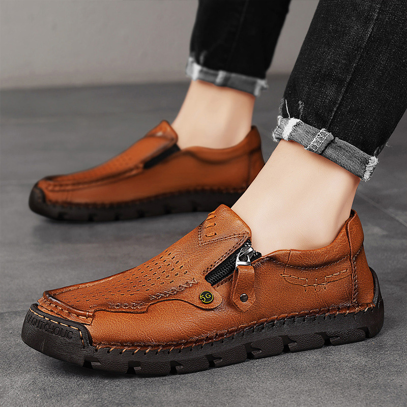 OrthoTrail™ Promotion - ⏰70% OFF🔥 Men Casual Leather Loafer Flat Soft Light Shoes