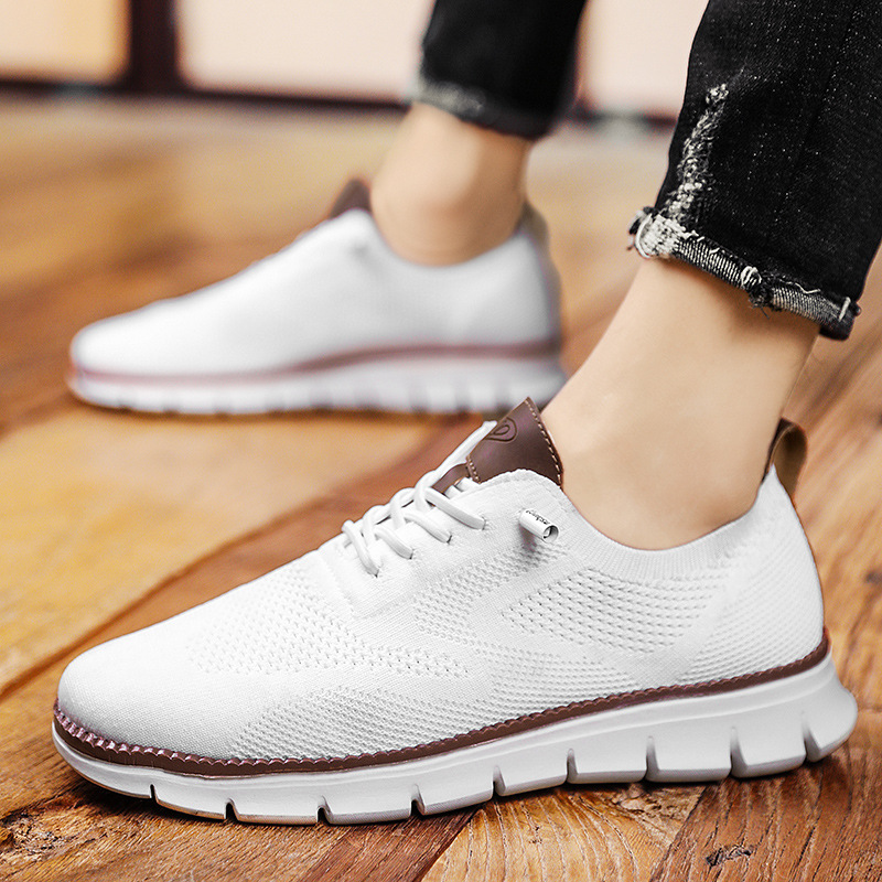 Summer Breathable Sneakers Fly Woven Mesh Shoes