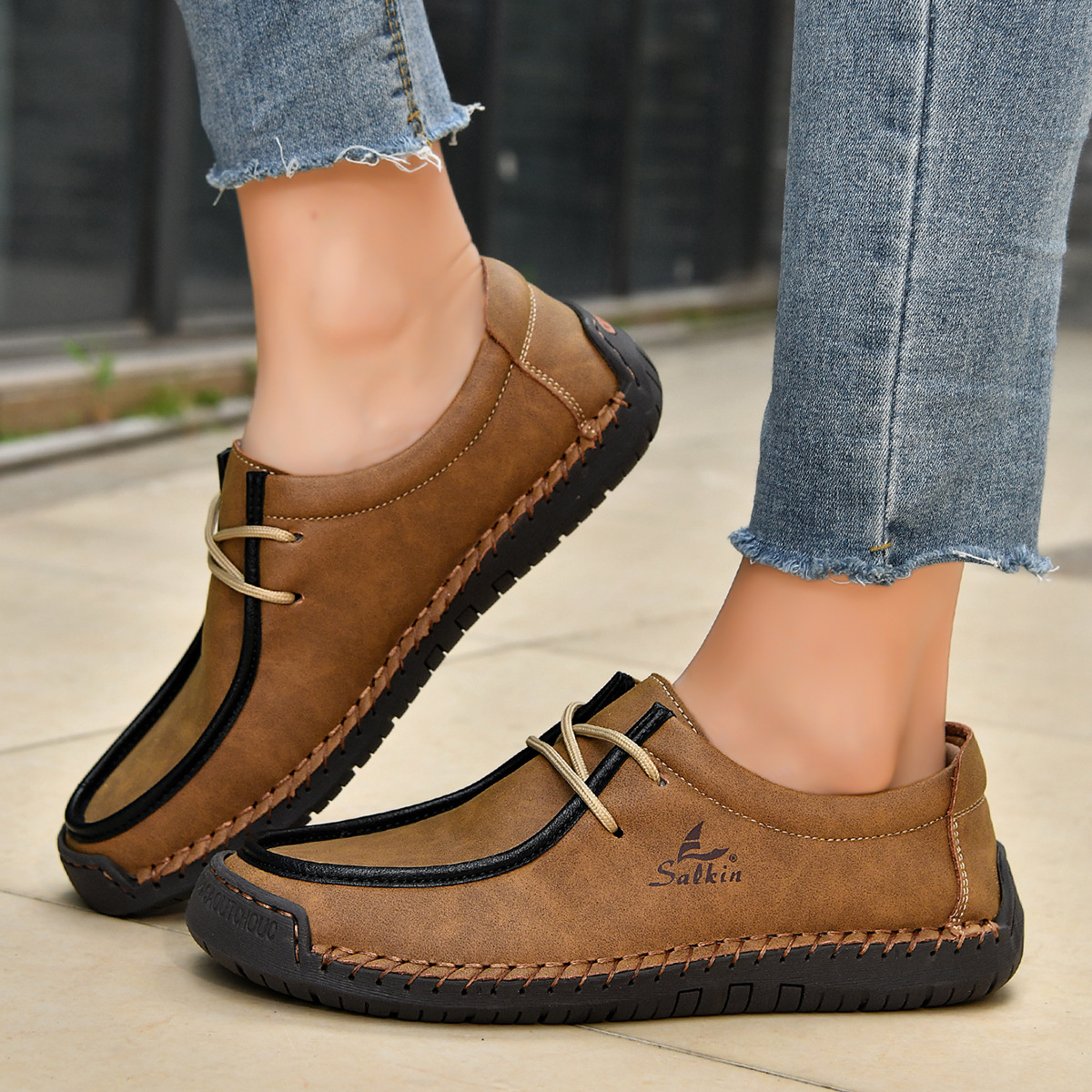 Men's Waterproof Walking Shoes with Cushioning, OrthoLite Insole, and GORE-TEX Protection