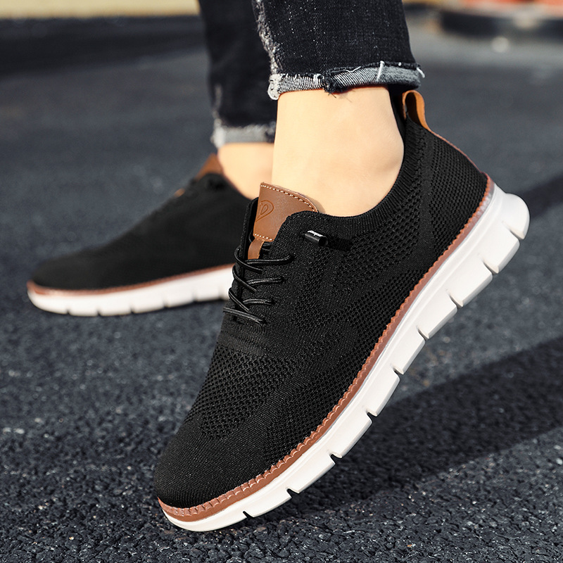 Summer Breathable Sneakers Fly Woven Mesh Shoes