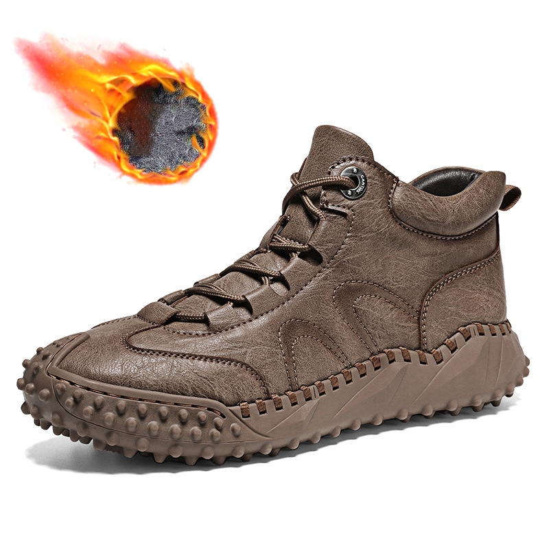 Men's Ankle Top Boots - Casual Outdoor Walking Shoes