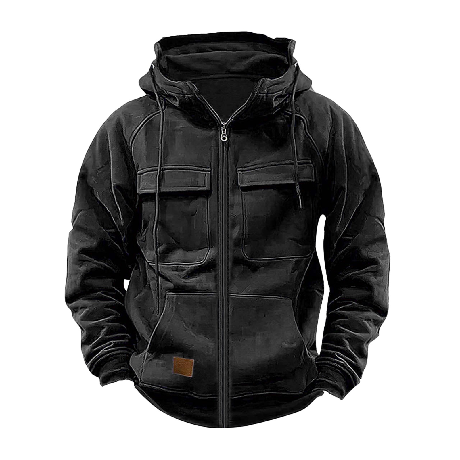 Last Day 70% Off - Men's Loose Fit Zippered Multi-Pocket Hooded Sweats