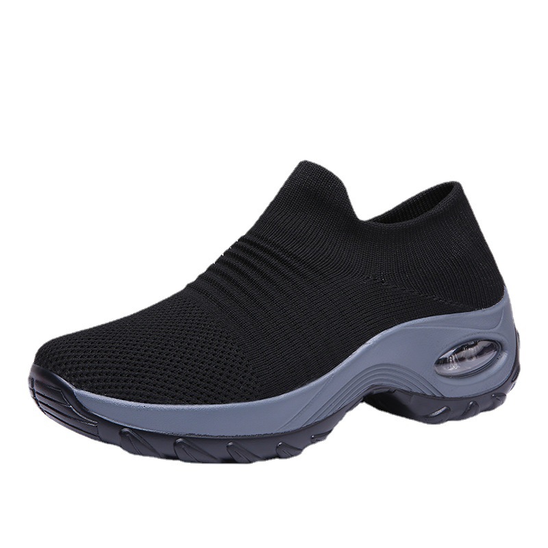 Thick-soled Elevated Slip-on Lazy Casual Breathable Sports Socks Shoes