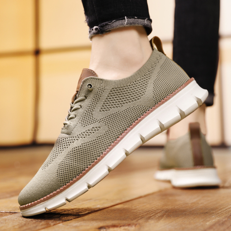 Summer Breathable Sneakers Fly Woven Mesh Shoes