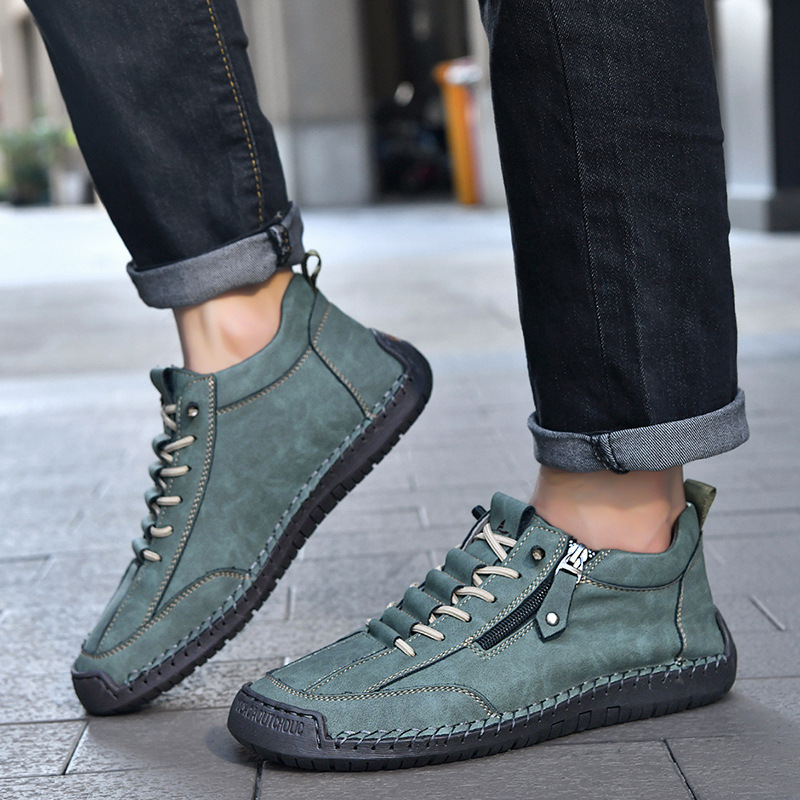 ⏰LAST DAY-70% OFF🛒Men's Outdoor Casual Leather Boots – Comfortable for Walking & Driving