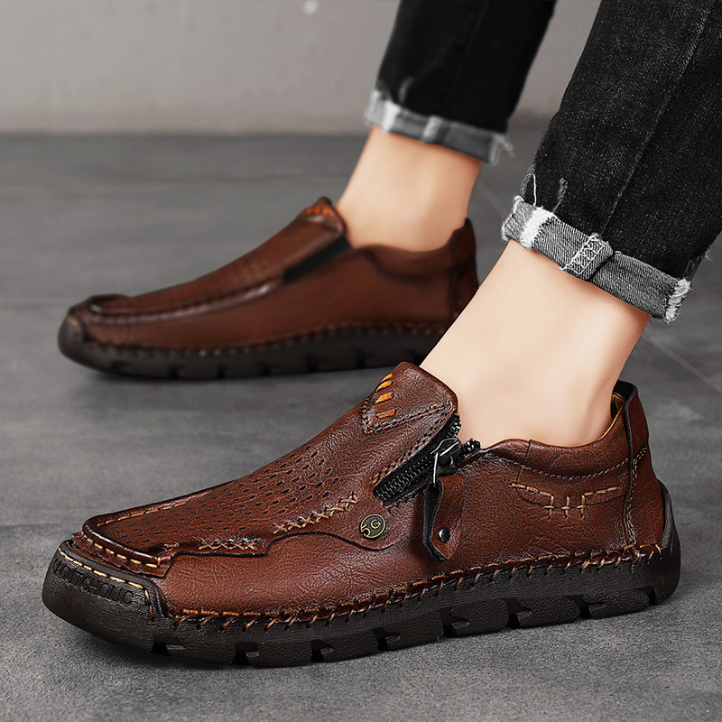 OrthoTrail™ Promotion - ⏰70% OFF🔥 Men Casual Leather Loafer Flat Soft Light Shoes