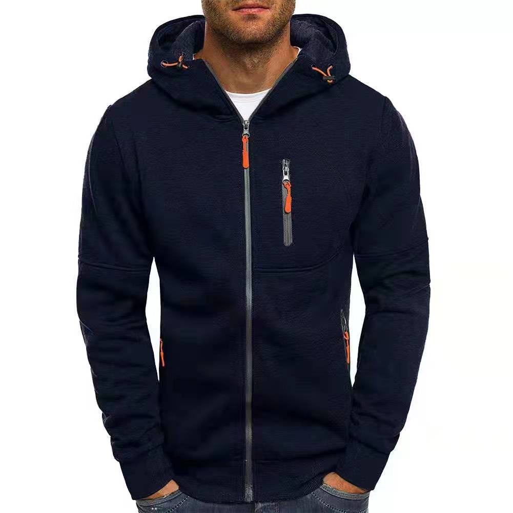 Men's Zip Up Vacation Streetwear Fleece  Hoodie Jacket