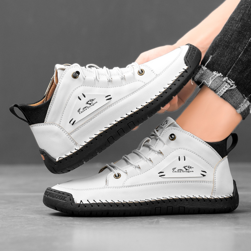 Men’s Rugged Vintage Leather Hiking Boots – Durable, Waterproof & Non-Slip Comfort