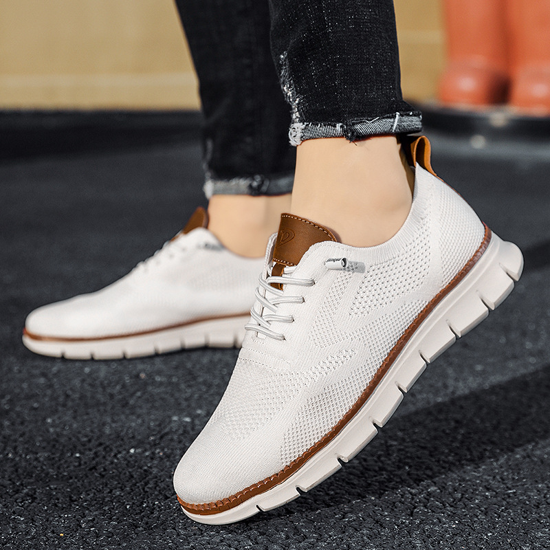 Summer Breathable Sneakers Fly Woven Mesh Shoes