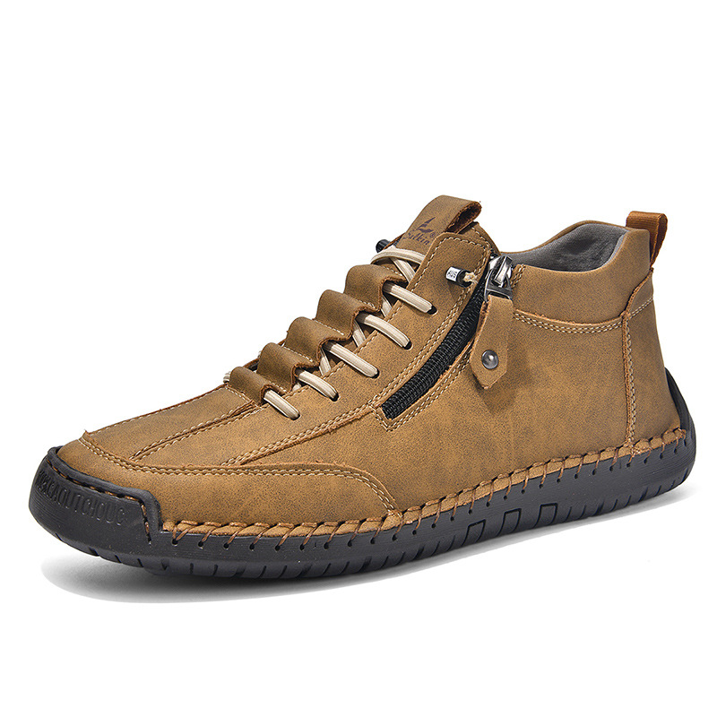 ⏰LAST DAY-70% OFF🛒Men's Outdoor Casual Leather Boots – Comfortable for Walking & Driving