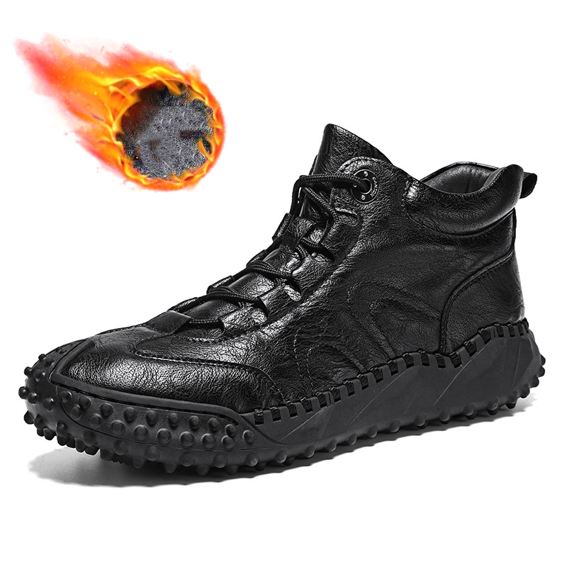 Men's Ankle Top Boots - Casual Outdoor Walking Shoes