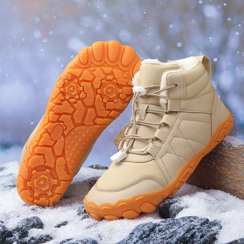 New Men's Outdoor Sports Hiking Shoes Non-slip High Top Martin Boots with Tire Bottom