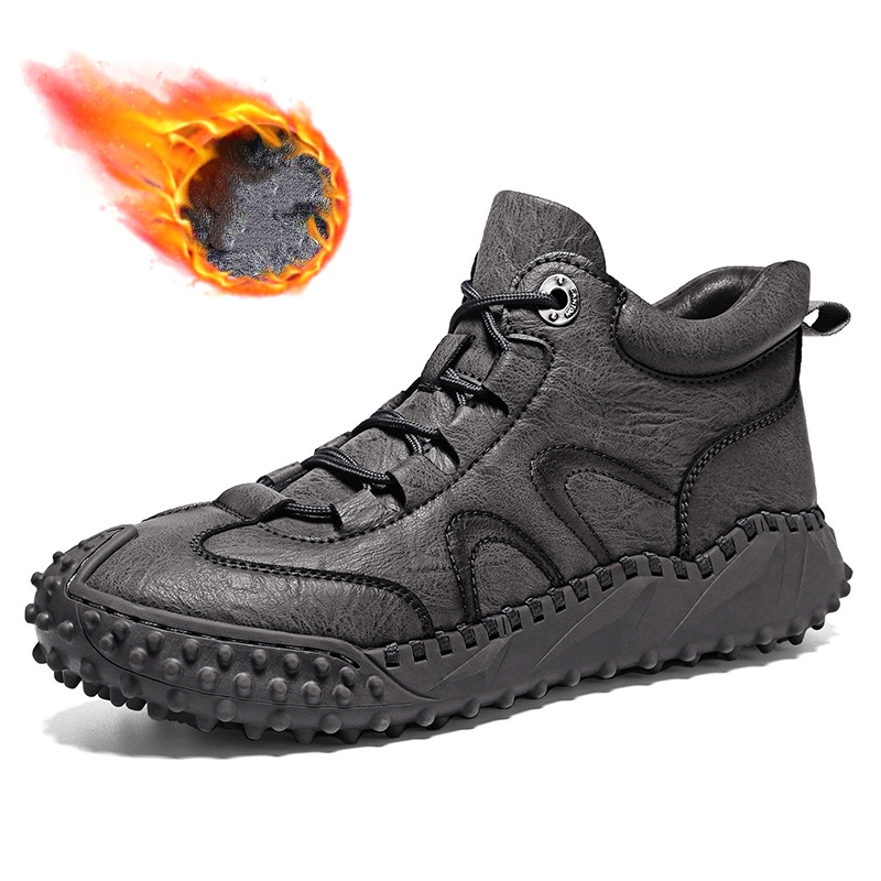 Men's Ankle Top Boots - Casual Outdoor Walking Shoes