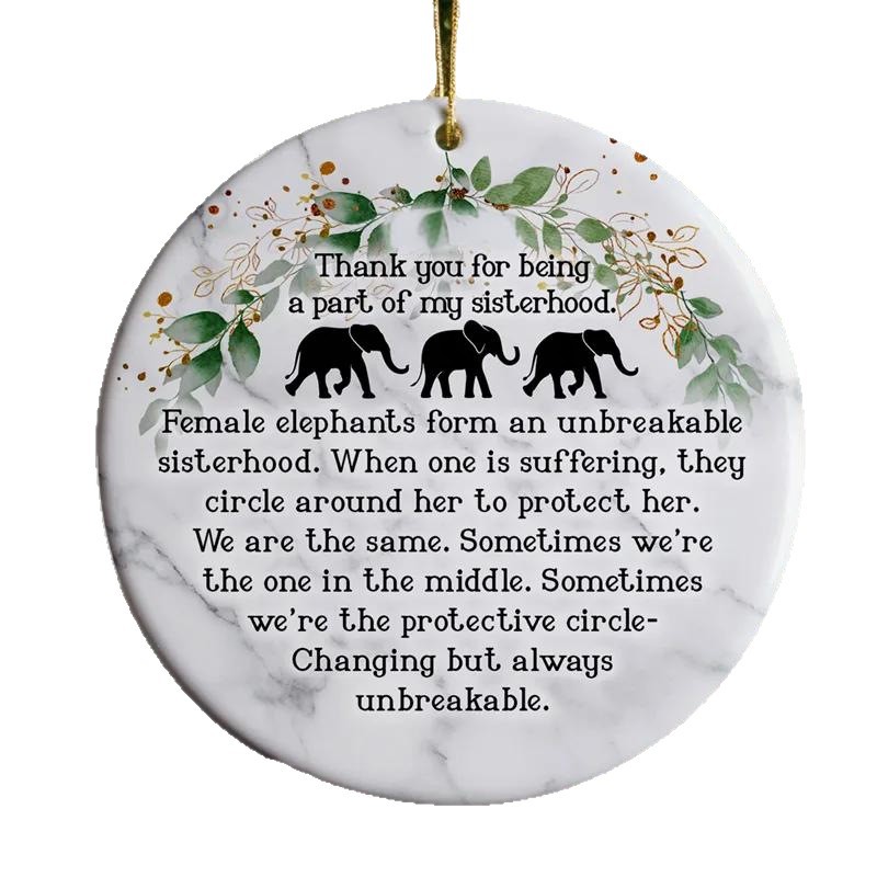 🎁🐘Elephant Sea Glass Friendship Keepsake