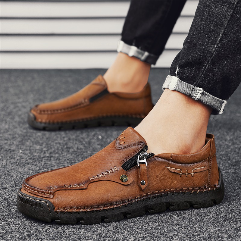 OrthoTrail™ Promotion - ⏰70% OFF🔥 Men Casual Leather Loafer Flat Soft Light Shoes
