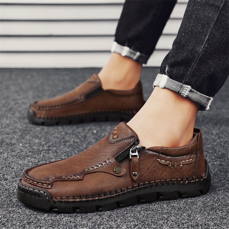 OrthoTrail™ Promotion - ⏰70% OFF🔥 Men Casual Leather Loafer Flat Soft Light Shoes
