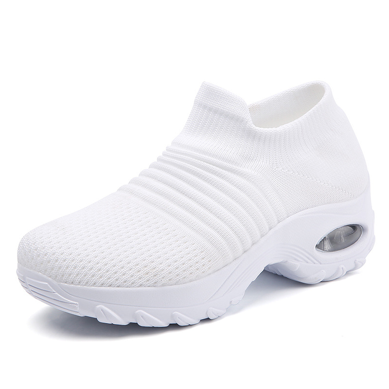 Thick-soled Elevated Slip-on Lazy Casual Breathable Sports Socks Shoes